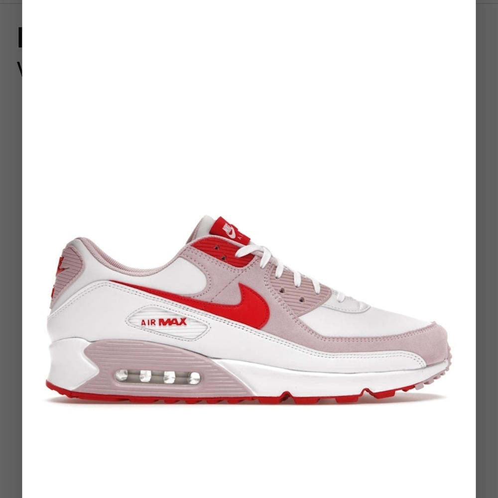 Nike Air Max 90 Red and White Sneakers